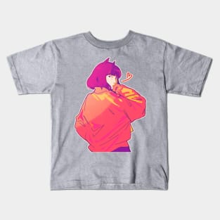 Cat Girl Kids T-Shirt